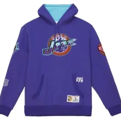 Mitchell & Ness Hoodies & Sweatshirts-Team Origins Fleece Hoody Utah Jazz