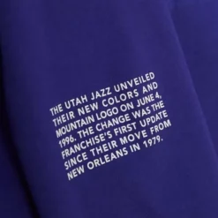 Mitchell & Ness Hoodies & Sweatshirts-Team Origins Fleece Hoody Utah Jazz
