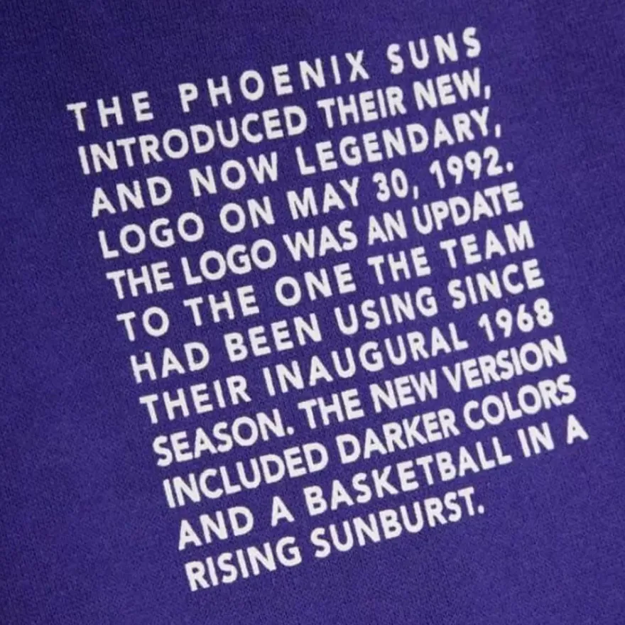 Mitchell & Ness Hoodies & Sweatshirts-Team Origins Fleece Hoody Phoenix Suns