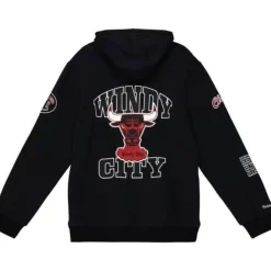 Mitchell & Ness Hoodies & Sweatshirts-Team Origins Fleece Hoody Chicago Bulls