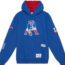 Mitchell & Ness Hoodies & Sweatshirts-Team Origins Fleece Hoody New England Patriots