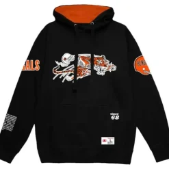 Mitchell & Ness Hoodies & Sweatshirts-Team Origins Fleece Hoody Cincinnati Bengals