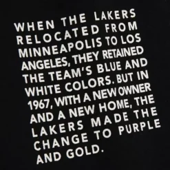 Mitchell & Ness Hoodies & Sweatshirts-Team Origins Fleece Hoody Los Angeles Lakers