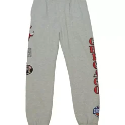 Mitchell & Ness Pants-Team Origins Fleece Pant Chicago Bulls