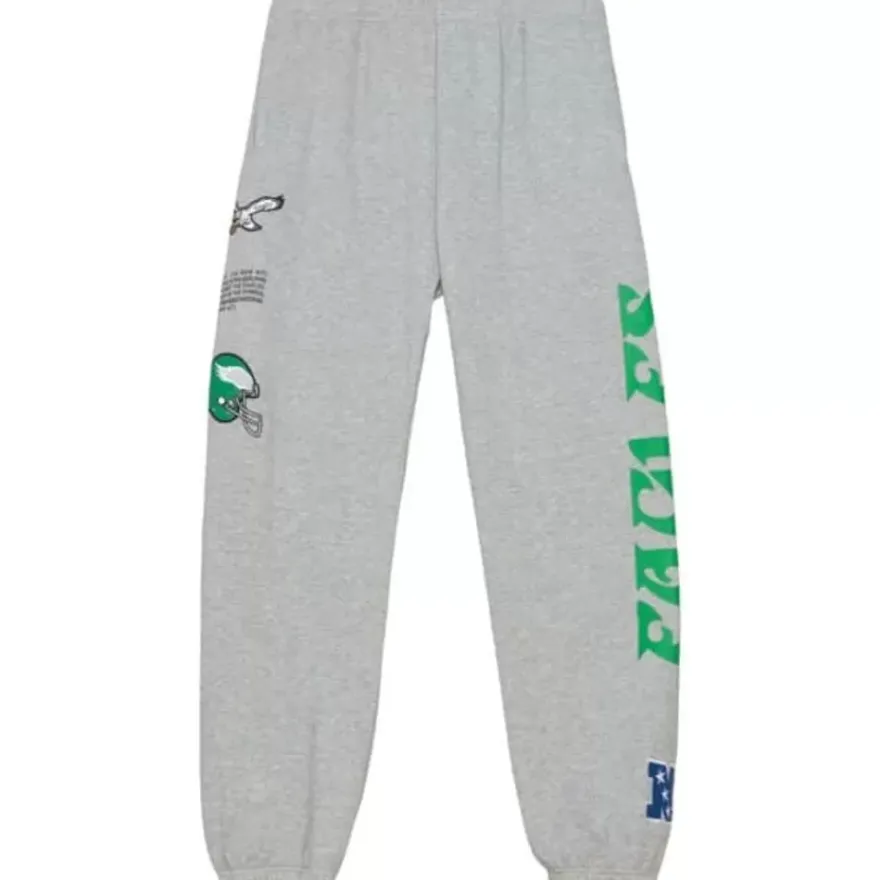 Mitchell & Ness Pants-Team Origins Fleece Pant Philadelphia Eagles