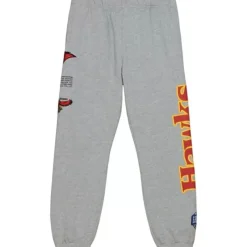Mitchell & Ness Pants-Team Origins Fleece Pant Atlanta Hawks