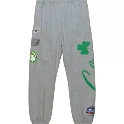 Mitchell & Ness Pants-Team Origins Fleece Pant Boston Celtics
