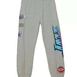 Mitchell & Ness Pants-Team Origins Fleece Pant Utah Jazz
