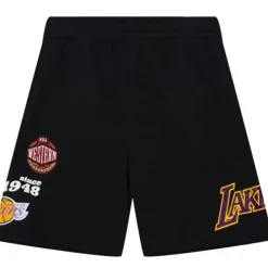 Mitchell & Ness Shorts-Team Origins Fleece Short Los Angeles Lakers
