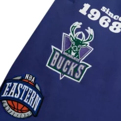 Mitchell & Ness Shorts-Team Origins Fleece Short Milwaukee Bucks