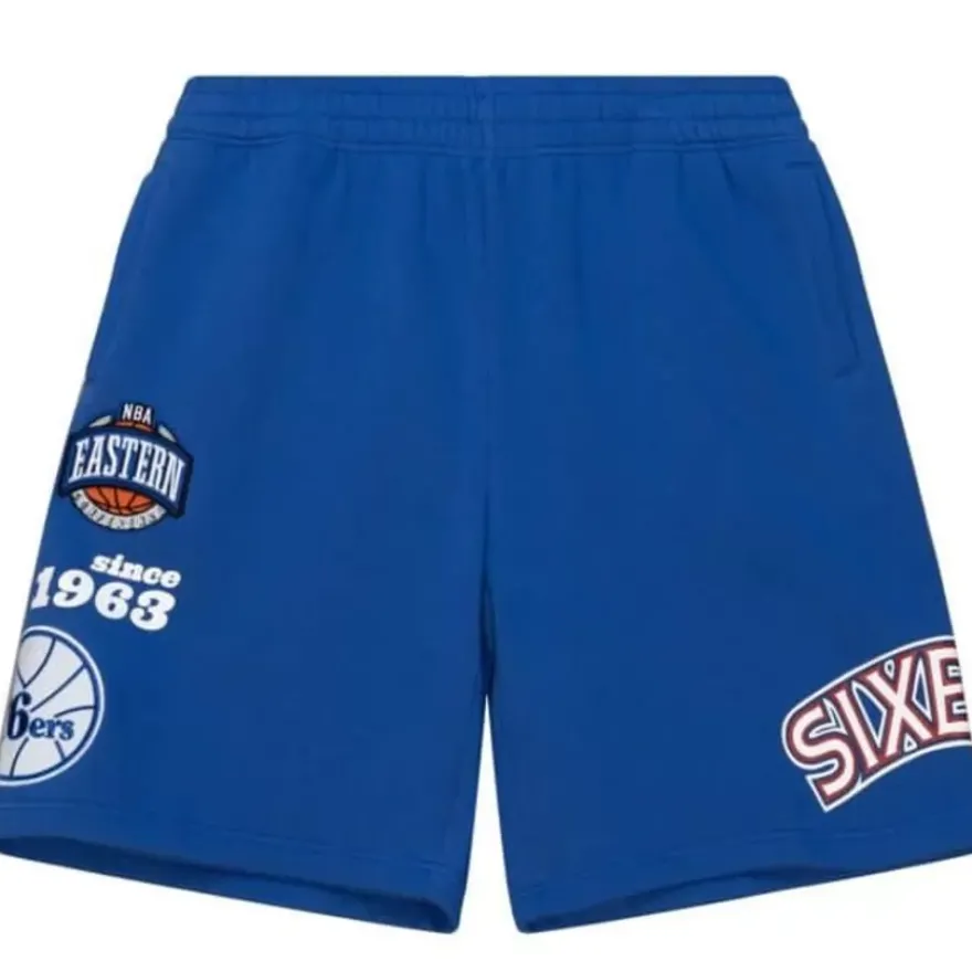 Mitchell & Ness Shorts-Team Origins Fleece Short Philadelphia 76Ers