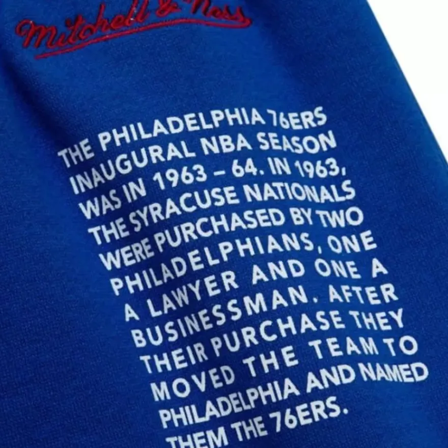 Mitchell & Ness Shorts-Team Origins Fleece Short Philadelphia 76Ers