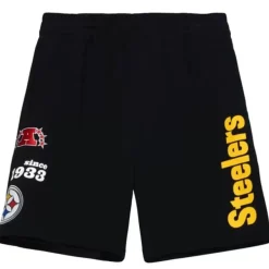 Mitchell & Ness Shorts-Team Origins Fleece Short Pittsburgh Steelers