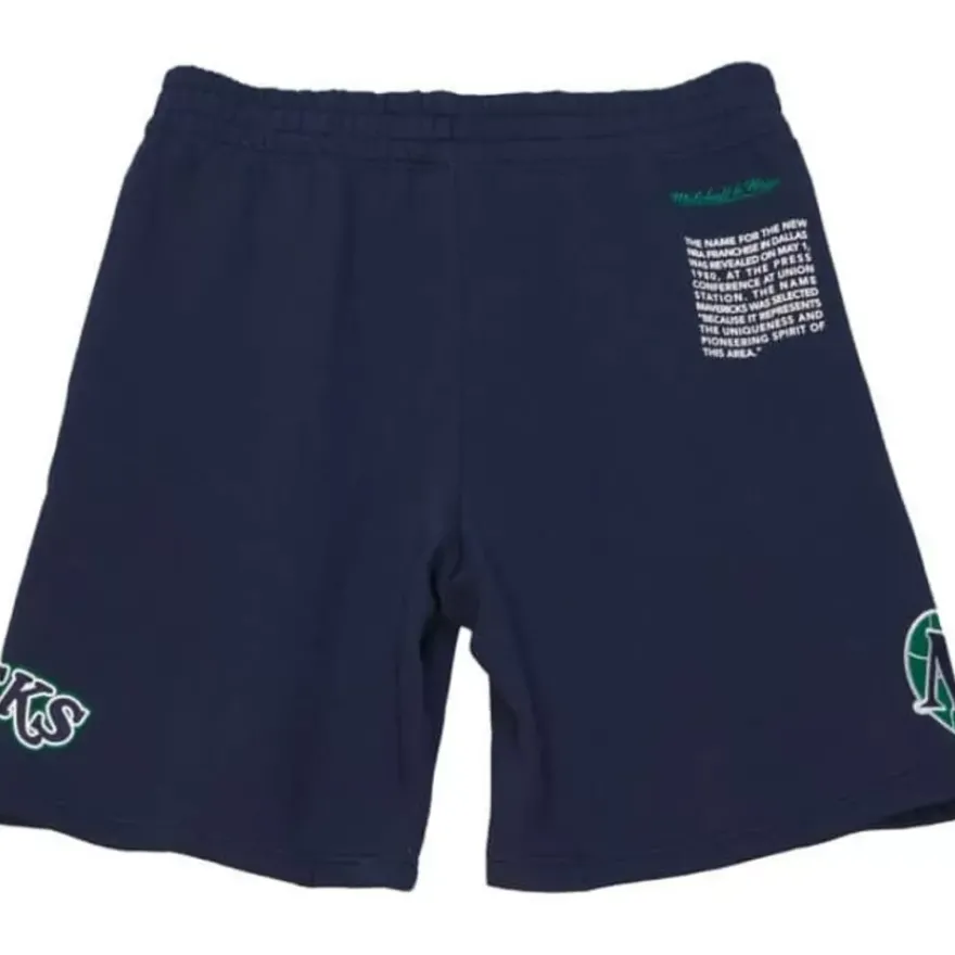 Mitchell & Ness Shorts-Team Origins Fleece Short Dallas Mavericks