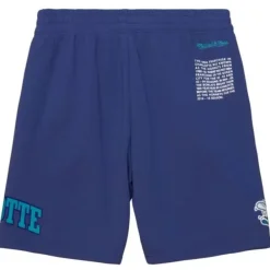 Mitchell & Ness Shorts-Team Origins Fleece Short Charlotte Hornets