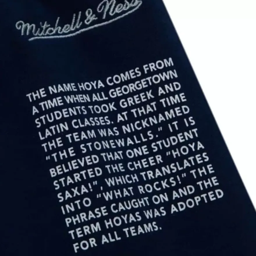 Mitchell & Ness Shorts-Team Origins Fleece Short Georgetown University