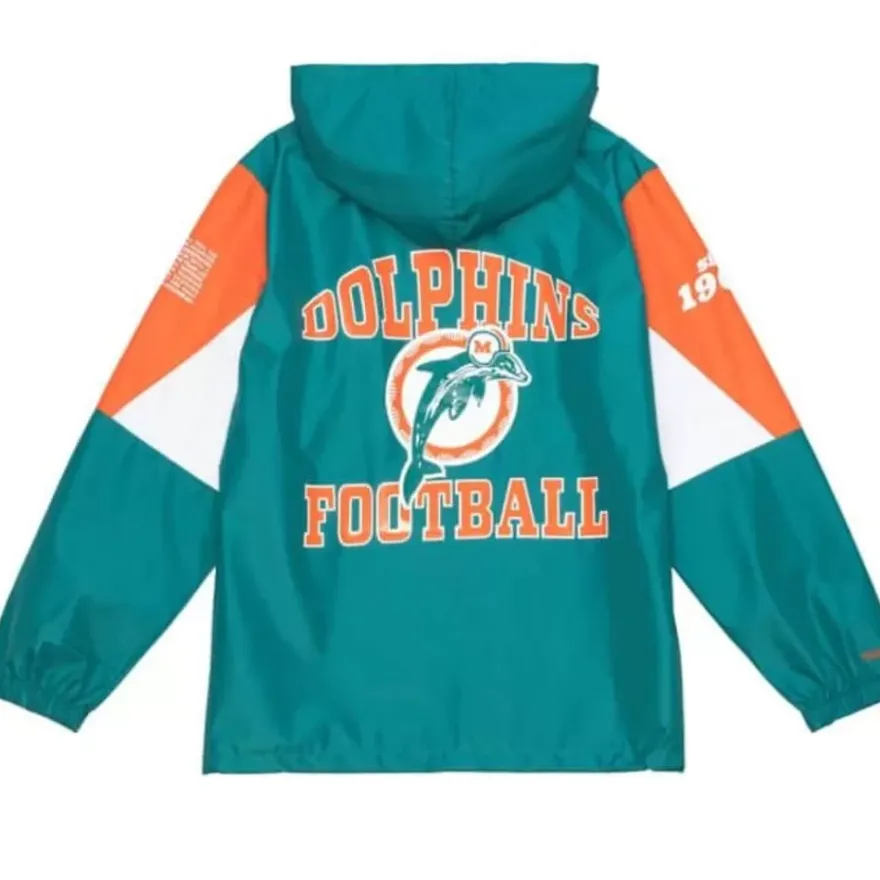 Mitchell & Ness Jackets & Outerwear-Team Origins Pullover Anorak Miami Dolphins