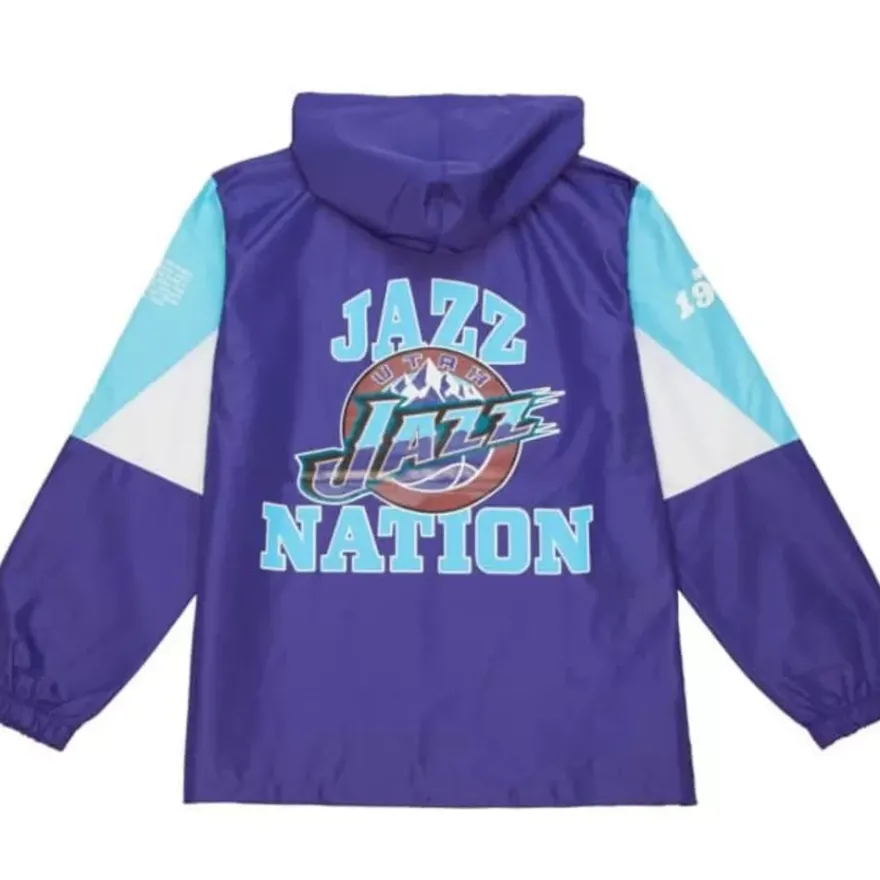 Mitchell & Ness Jackets & Outerwear-Team Origins Pullover Anorak Utah Jazz