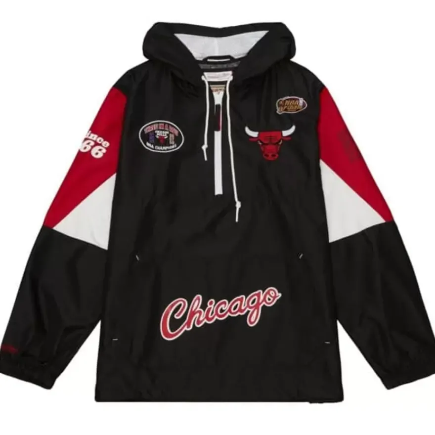 Mitchell & Ness Jackets & Outerwear-Team Origins Pullover Anorak Chicago Bulls