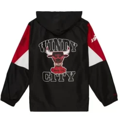 Mitchell & Ness Jackets & Outerwear-Team Origins Pullover Anorak Chicago Bulls