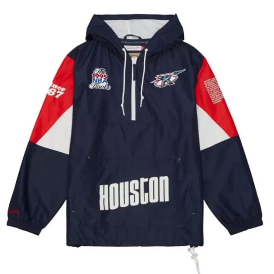 Mitchell & Ness Jackets & Outerwear-Team Origins Pullover Anorak Houston Rockets