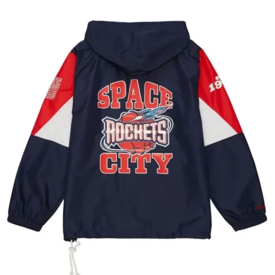 Mitchell & Ness Jackets & Outerwear-Team Origins Pullover Anorak Houston Rockets