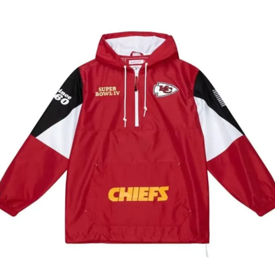 Mitchell & Ness Jackets & Outerwear-Team Origins Pullover Anorak Kansas City Chiefs
