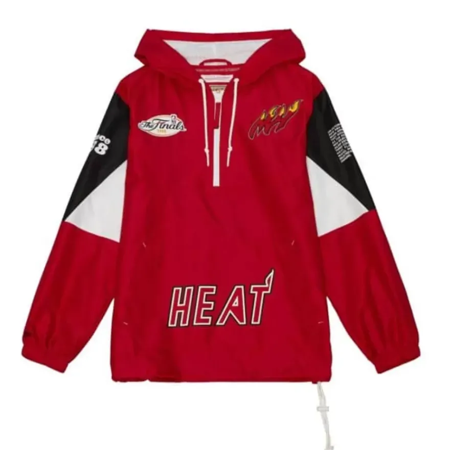 Mitchell & Ness Jackets & Outerwear-Team Origins Pullover Anorak Miami Heat