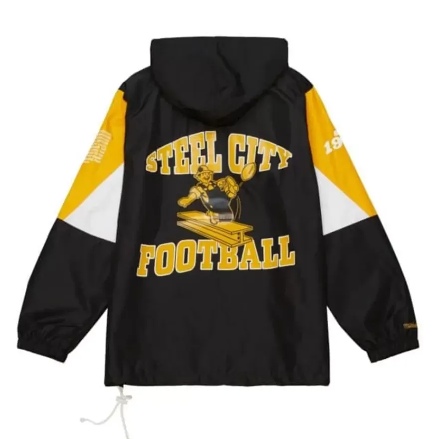 Mitchell & Ness Jackets & Outerwear-Team Origins Pullover Anorak Pittsburgh Steelers