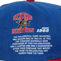 Mitchell & Ness Snapback-Team Origins Snapback Hwc Philadelphia 76Ers