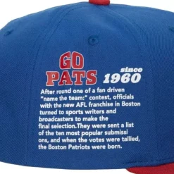 Mitchell & Ness Snapback-Team Origins Snapback New England Patriots