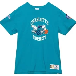 Mitchell & Ness T-Shirts & Tops-Team Origins S/S Top Charlotte Hornets