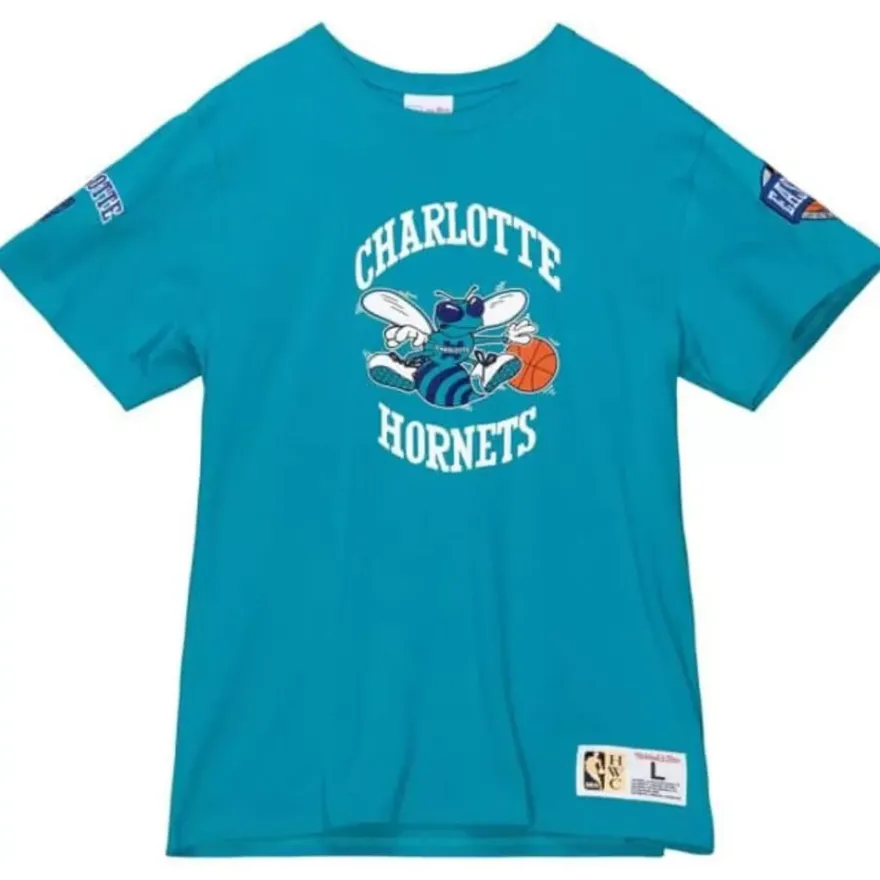 Mitchell & Ness T-Shirts & Tops-Team Origins S/S Top Charlotte Hornets