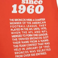 Mitchell & Ness T-Shirts & Tops-Team Origins S/S Top Denver Broncos