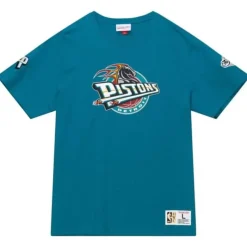 Mitchell & Ness T-Shirts & Tops-Team Origins S/S Top Detroit Pistons
