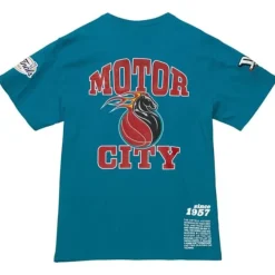 Mitchell & Ness T-Shirts & Tops-Team Origins S/S Top Detroit Pistons