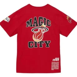 Mitchell & Ness T-Shirts & Tops-Team Origins S/S Top Miami Heat