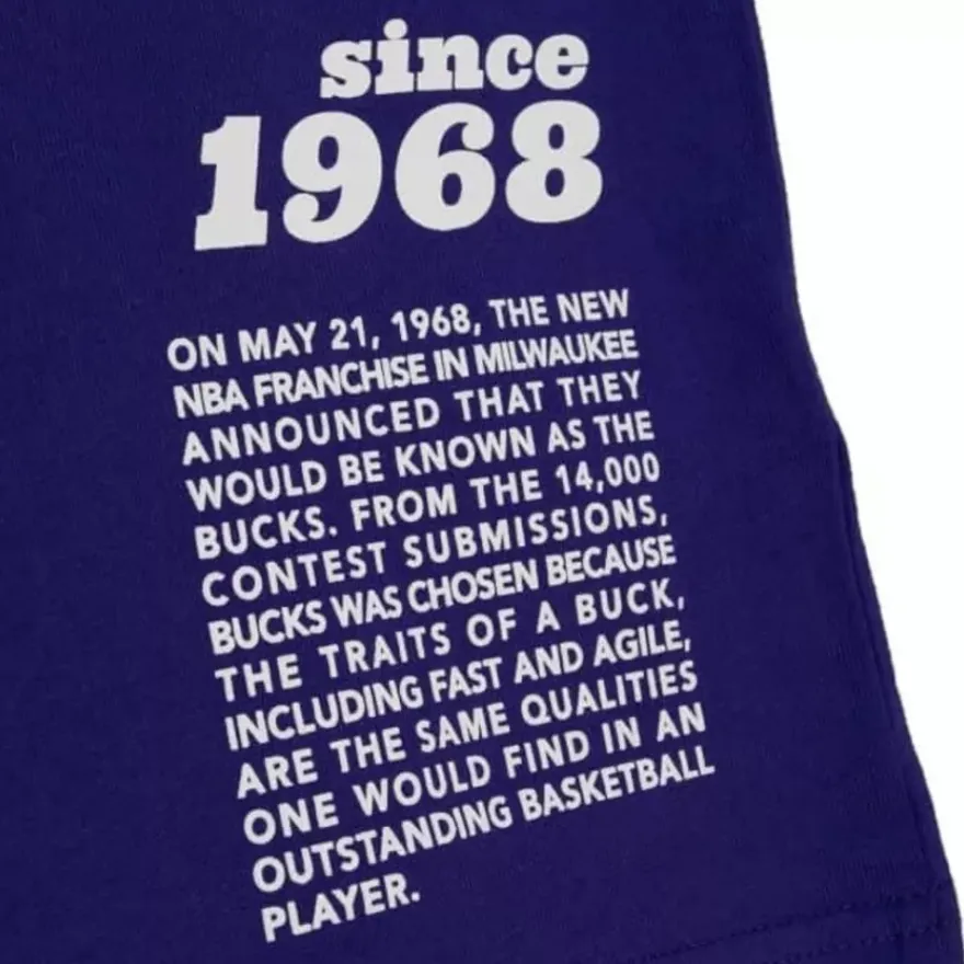 Mitchell & Ness T-Shirts & Tops-Team Origins S/S Top Milwaukee Bucks