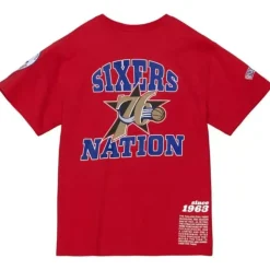 Mitchell & Ness T-Shirts & Tops-Team Origins S/S Top Philadelphia 76Ers