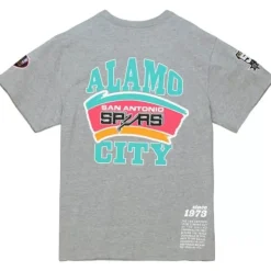 Mitchell & Ness T-Shirts & Tops-Team Origins S/S Top San Antonio Spurs