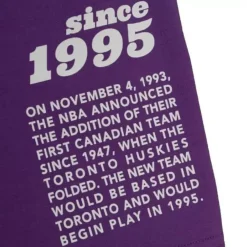 Mitchell & Ness T-Shirts & Tops-Team Origins S/S Top Toronto Raptors