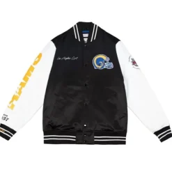 Mitchell & Ness Jackets & Outerwear-Team Origins Varsity Satin Jacket Los Angeles Rams