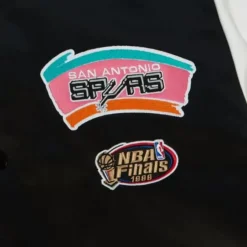 Mitchell & Ness Jackets & Outerwear-Team Origins Varsity Satin Jacket San Antonio Spurs