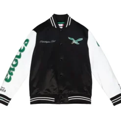 Mitchell & Ness Jackets & Outerwear-Team Origins Varsity Satin Jacket Philadelphia Eagles