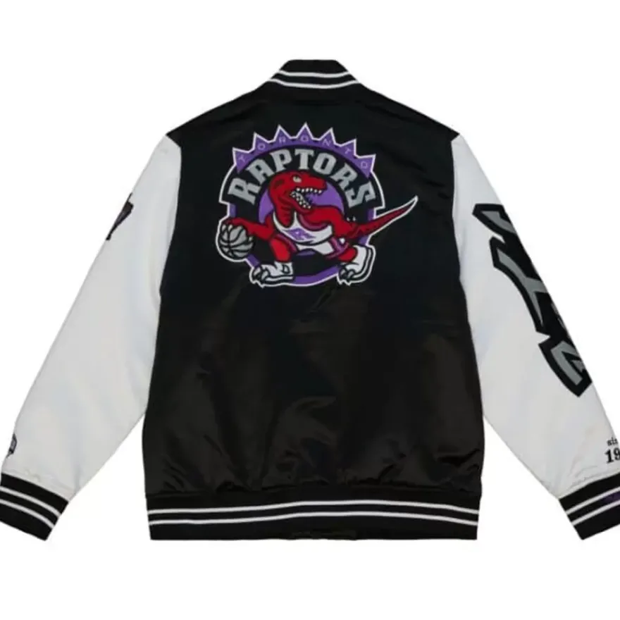 Mitchell & Ness Jackets & Outerwear-Team Origins Varsity Satin Jacket Toronto Raptors