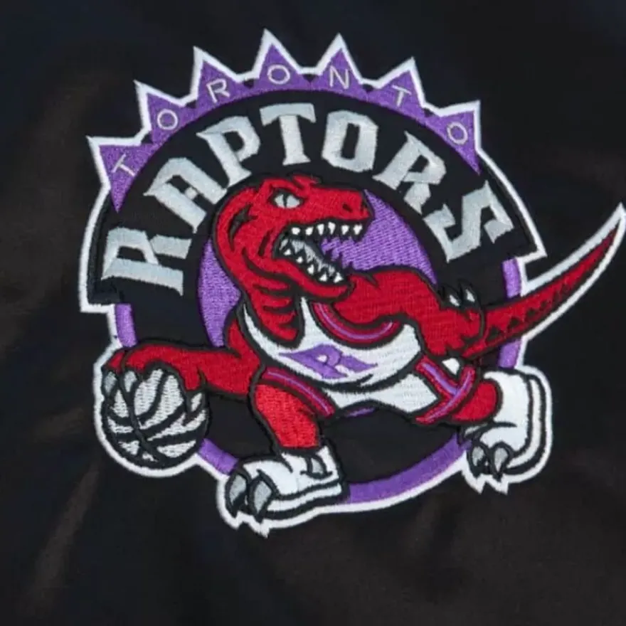 Mitchell & Ness Jackets & Outerwear-Team Origins Varsity Satin Jacket Toronto Raptors