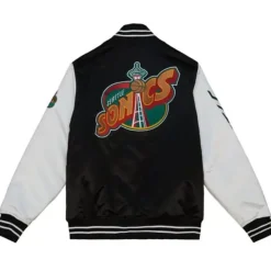 Mitchell & Ness Jackets & Outerwear-Team Origins Varsity Satin Jacket Seattle Supersonics
