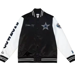 Mitchell & Ness Jackets & Outerwear-Team Origins Varsity Satin Jacket Dallas Cowboys