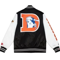 Mitchell & Ness Jackets & Outerwear-Team Origins Varsity Satin Jacket Denver Broncos