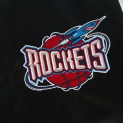 Mitchell & Ness Jackets & Outerwear-Team Origins Varsity Satin Jacket Houston Rockets